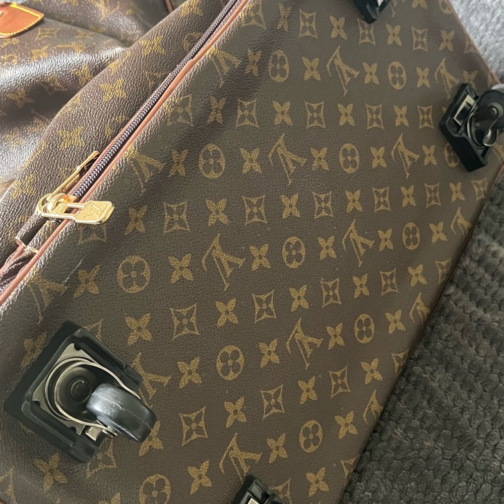 Louis Vuitton Tan and Brown Monogram Interior